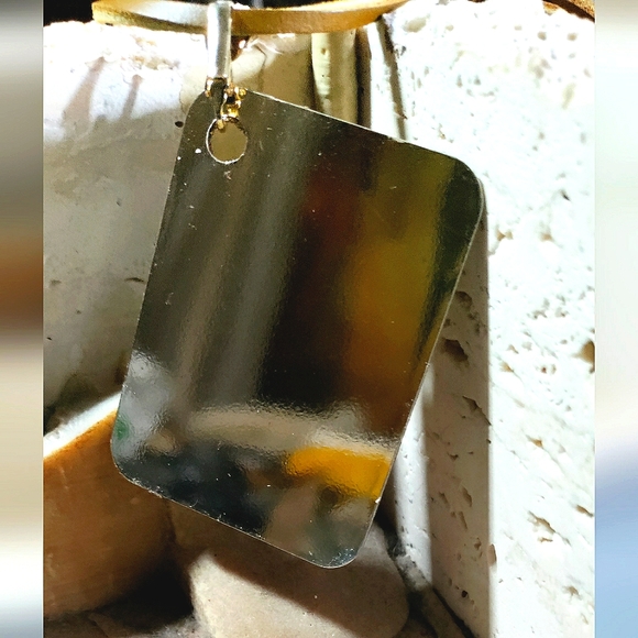 HAPPY HOLIDAYS New (2x) Handcrafted Ornaments/Bag Tags/Keychains! Golden Hearts! - Picture 5 of 7